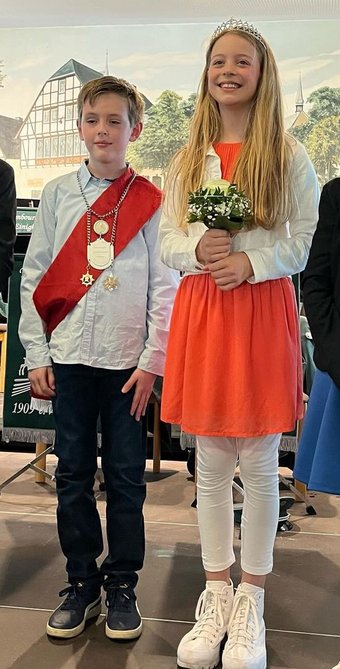 Kinderkönigspaar 2024/2025 - Lukas Bräutigam & Marlene Krohne